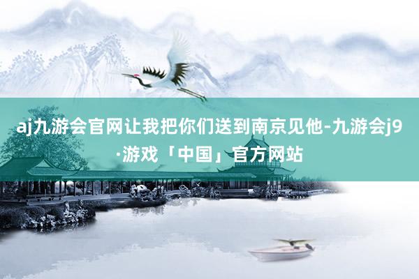 aj九游会官网让我把你们送到南京见他-九游会j9·游戏「中国」官方网站