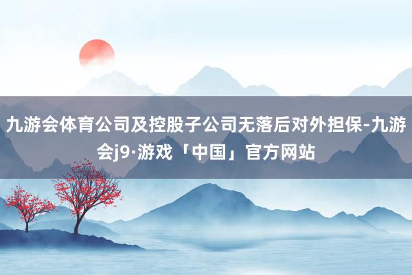 九游会体育公司及控股子公司无落后对外担保-九游会j9·游戏「中国」官方网站