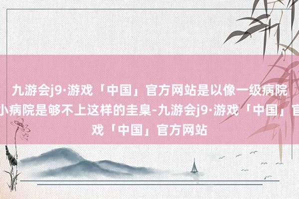 九游会j9·游戏「中国」官方网站是以像一级病院这样的小病院是够不上这样的圭臬-九游会j9·游戏「中国」官方网站