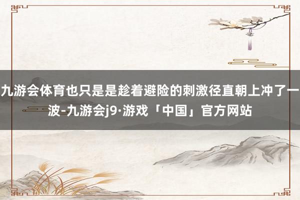 九游会体育也只是是趁着避险的刺激径直朝上冲了一波-九游会j9·游戏「中国」官方网站